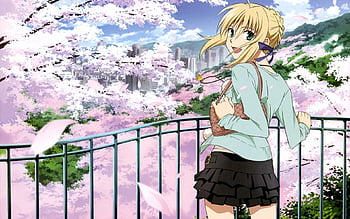Anime Girl Flowers Garden 4K Wallpaper iPhone HD Phone #6901k