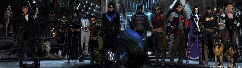 Arkham - The Batman Family Dual Screen, Superhero Dual Screen papel de parede HD