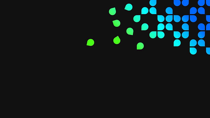 blue, green, black, dots, circles 16:9 background, Blue Circle Black HD wallpaper