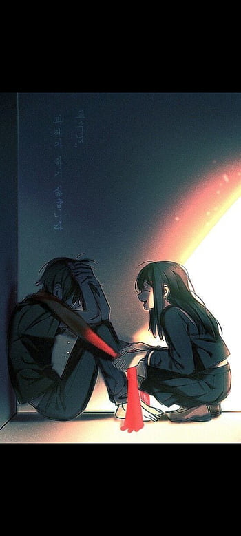 Download Sad Anime Boy And Girl Wallpaper  Wallpaperscom