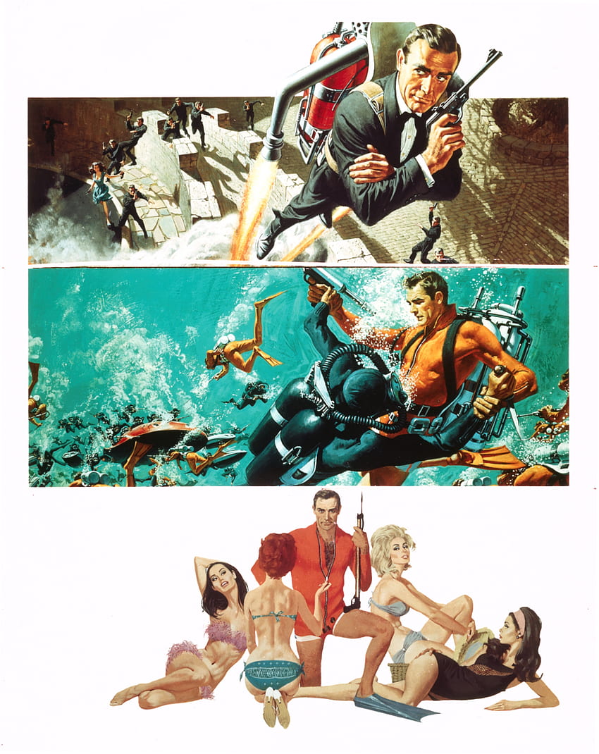 Kunstwerk von James Bond Sean Connery Hohe Qualität , High Definition . Filmplakate Vintage, Filmplakate, Vintage-Filme HD-Handy-Hintergrundbild