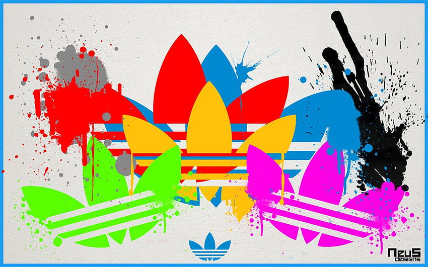 Adidas Originals Splatter By Neus Did HD wallpaper