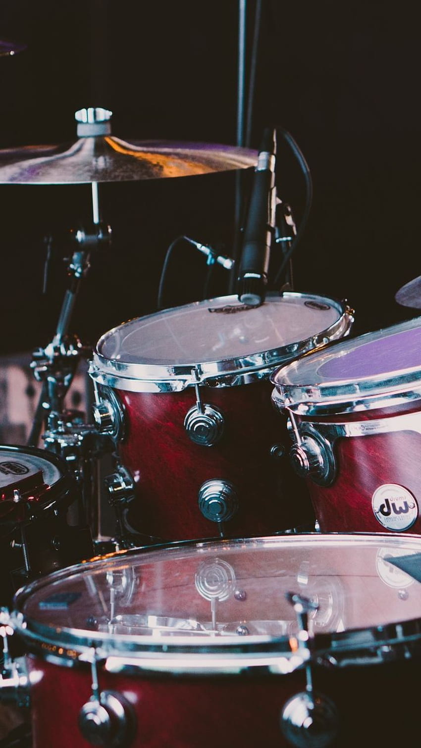 drum, drum set, drum kit, musical HD phone wallpaper