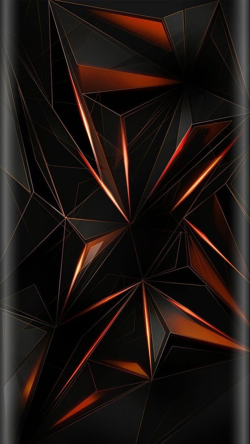 Black Geometric Abstract - HD phone wallpaper