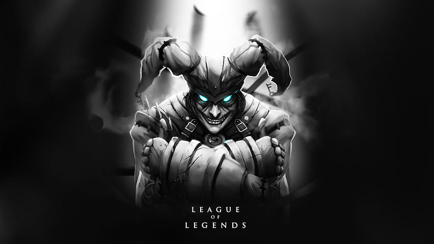 Shaco, oscuro, videojuego, piel, League of Legends fondo de pantalla
