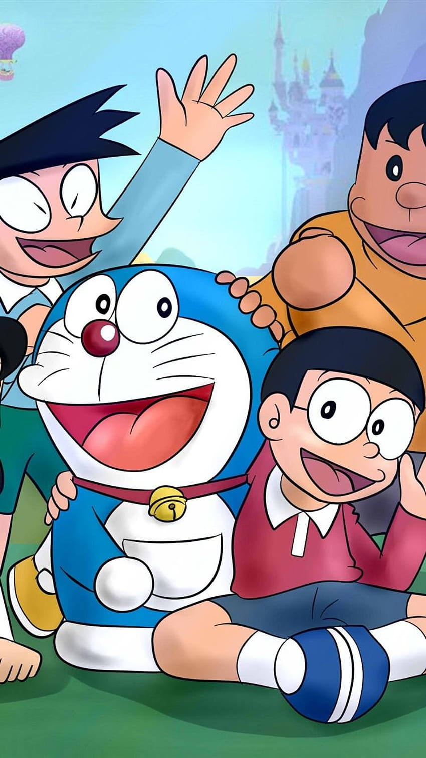 Download Cute Doraemon Royal Space Wallpaper | Wallpapers.com