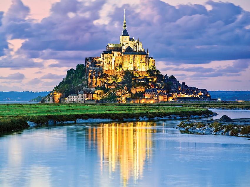 Mont Saint Michel , Keagamaan, Markas Besar Mont Saint Michel . 2019, Mont-Saint-Michel Wallpaper HD