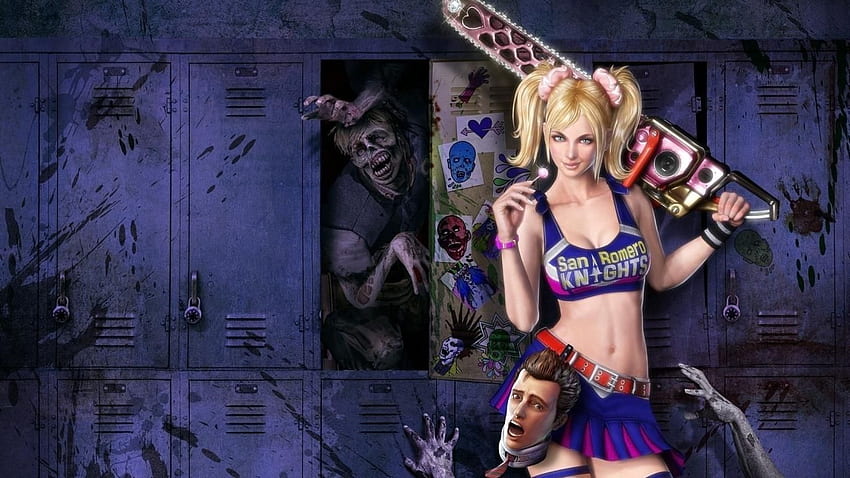 Download wallpaper chainsaw, Lollipop Chainsaw, Juliet Starling, Nick,  Grasshopper Manufacture, section games in resolution 1024x600