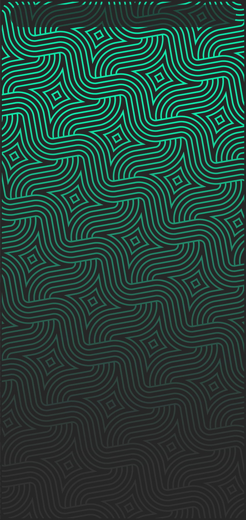 MAGNET, green, dark, geometric, pattern, abstract, tribal, lines, glow HD phone wallpaper