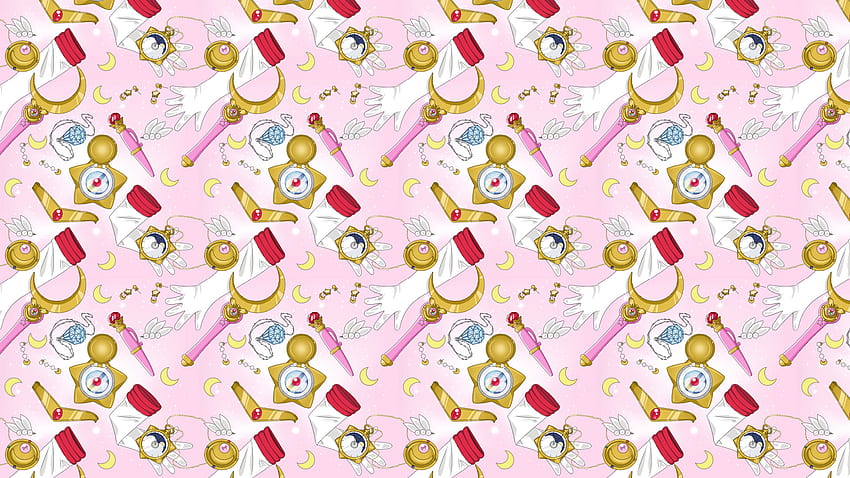 ... Sailor Moon Repeating Pattern Sheet by Tsuki-ni-Kawatte HD wallpaper