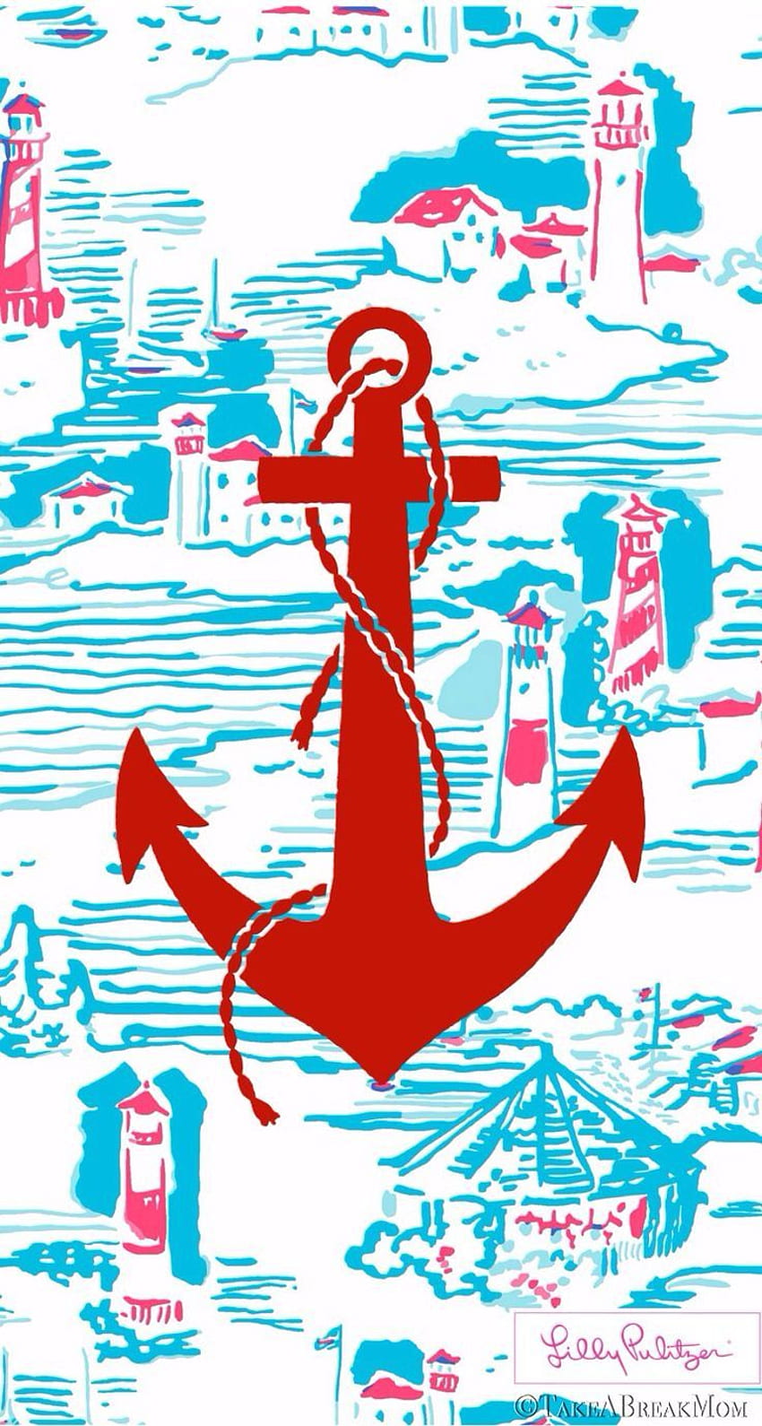 Tema Bahari - Nautical Lilly Pulitzer wallpaper ponsel HD