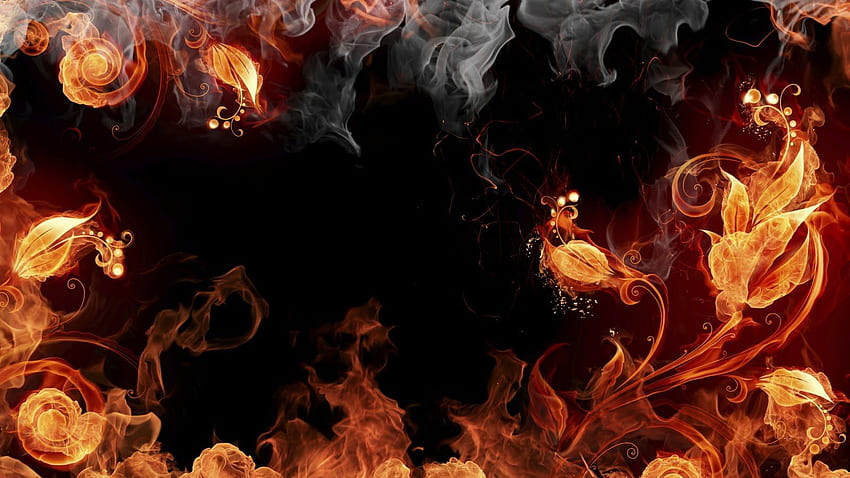 Box: Elements Of Fire Yellow Red Green Blue HD wallpaper