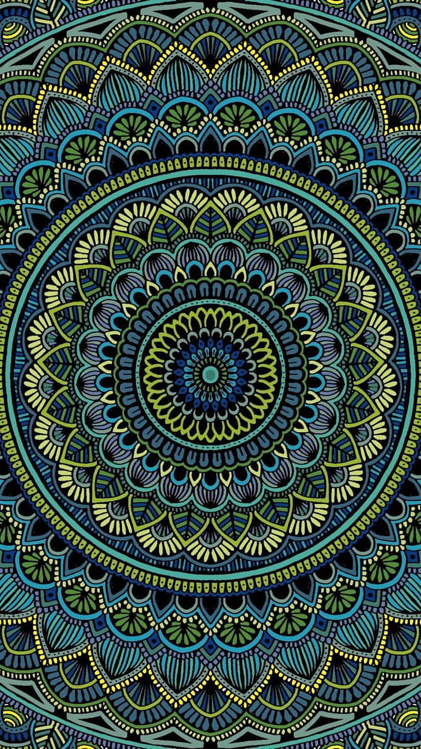 Digital art. Graphic , Mandala , Mandala design art, Trippy Mandala HD phone wallpaper
