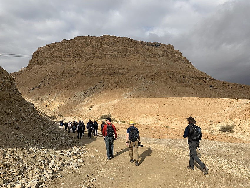 Masada, Israel. Climbing Masada, Israel HD wallpaper