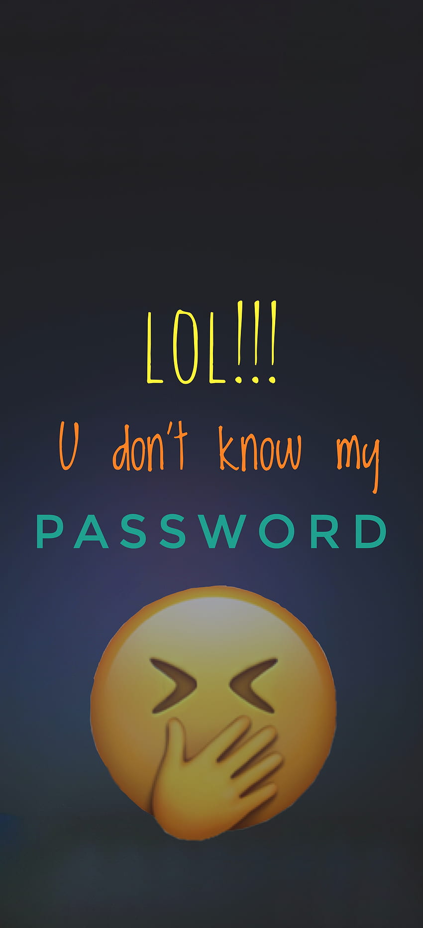 Screenlock, art, screen lock , you don't know my password, you do not know my password, screen lock HD phone wallpaper