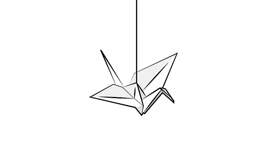 Vektor, Vogel, Papier, Origami, Handarbeit, Handwerk HD-Hintergrundbild