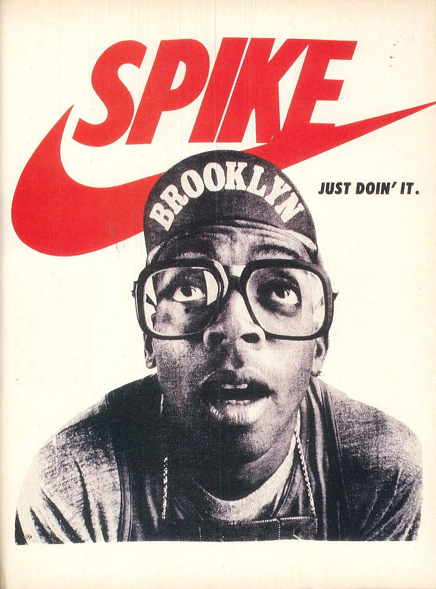 Spike LEE. Źródło Theywalkamongus. Reklamy vintage, plakat Nike, plakaty vintage Tapeta na telefon HD