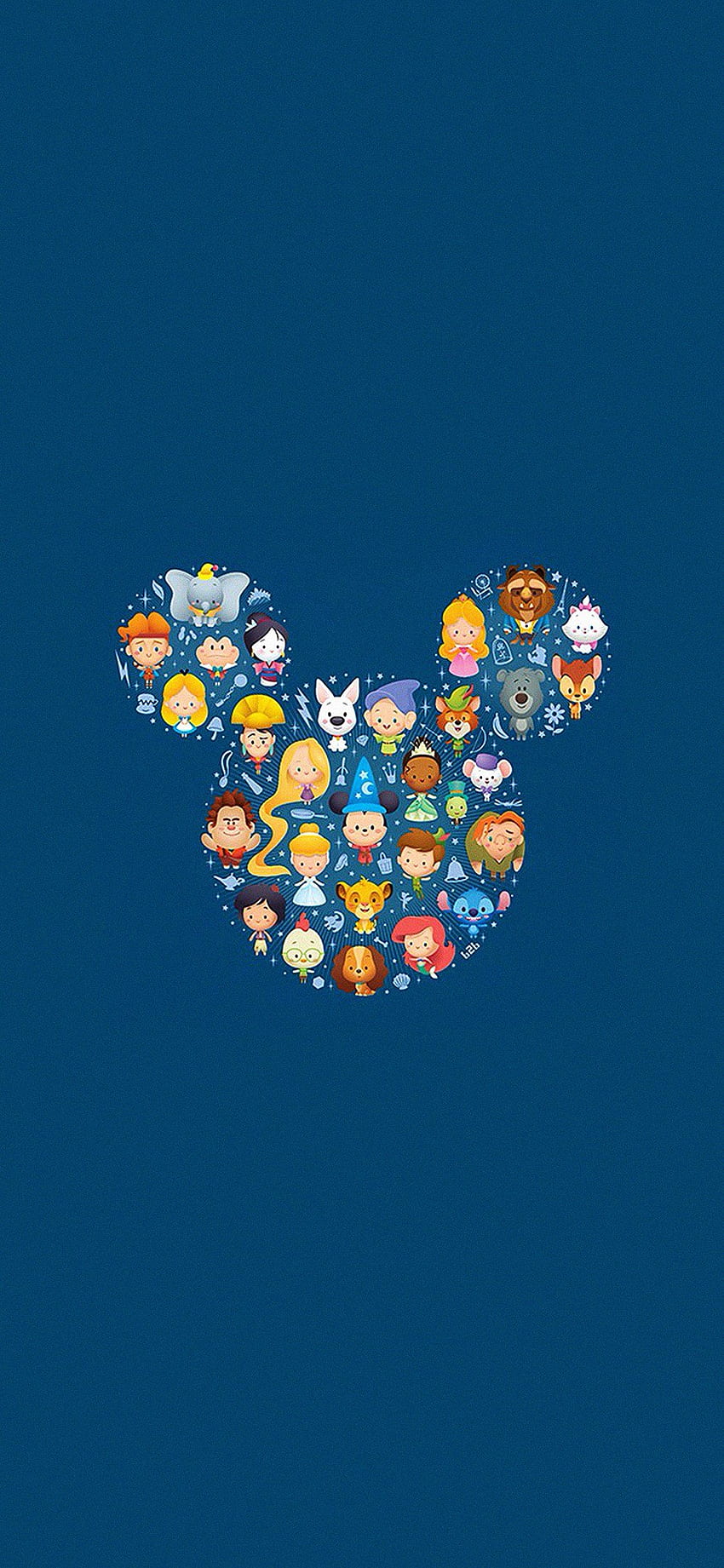 Disney art character cute iPhone X, Disney Face HD phone wallpaper ...