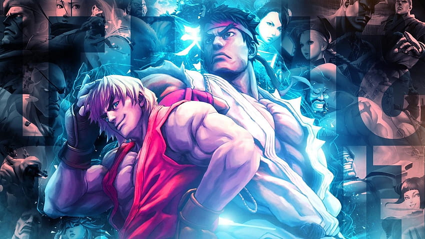 Street Fighter, Ryu (Street Fighter), Ken Masters / i mobilne tło Tapeta HD