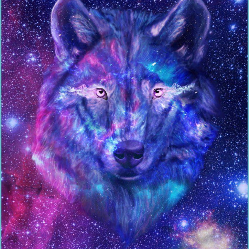 Galaxy Wolf - galaxy cool , Neon Blue Wolf HD phone wallpaper | Pxfuel