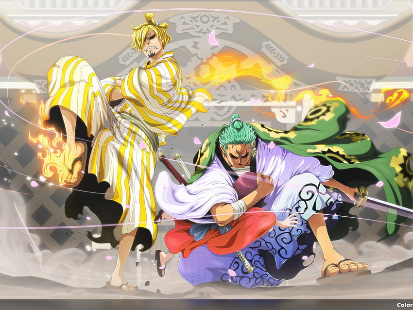 One Piece , Roronoa Zoro, Sanji (One Piece), Toko (One Piece) • สำหรับคุณ ซันจิ Minimalist วอลล์เปเปอร์ HD