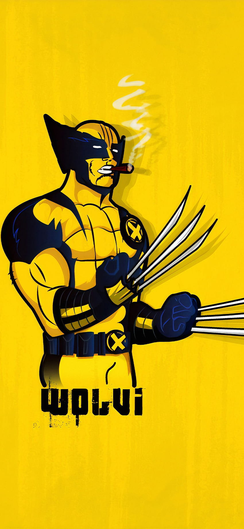 Wolverine Minimal iPhone XS, iPhone 10, iPhone X, Wolverine Minimaliste Fond d'écran de téléphone HD