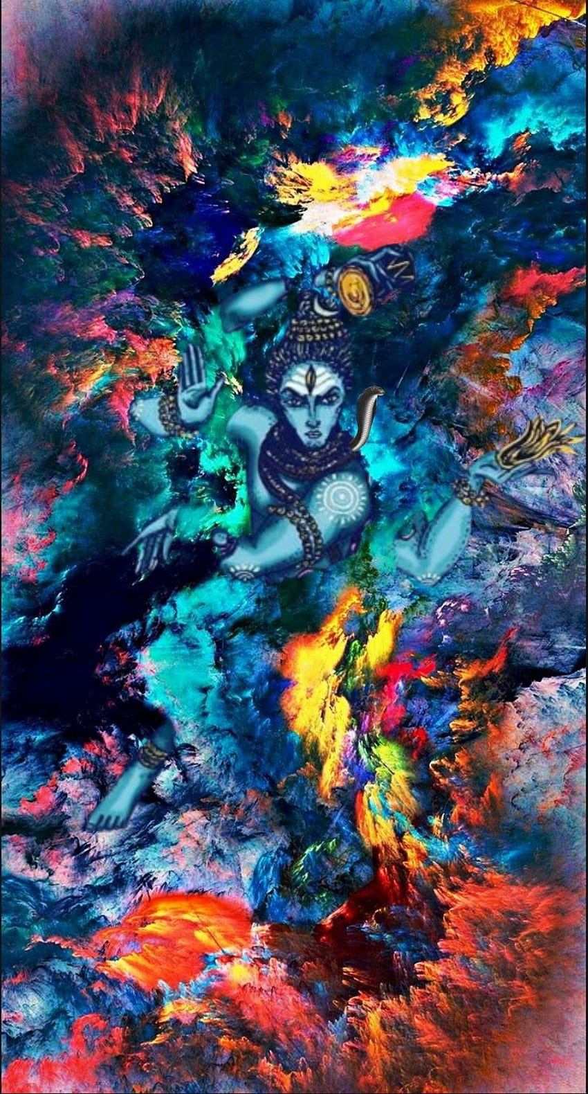 modern lord shiva paintings