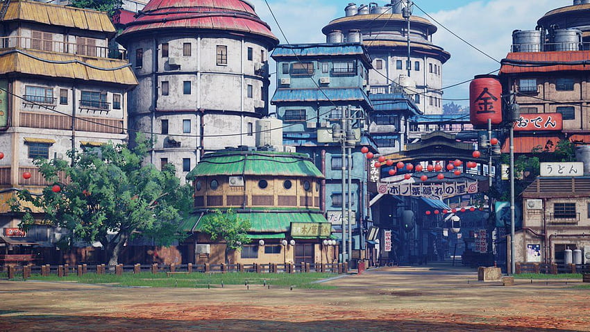 Lihatlah Desa Daun Tersembunyi Saat Naruto Melawan Gon Dalam Cuplikan JUMP FORCE Terbaru, Desa Konoha Wallpaper HD