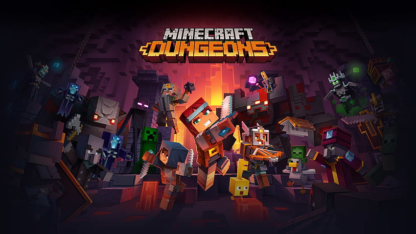 Minecraft Dungeons 포스터, 게임, 및 배경 HD 월페이퍼