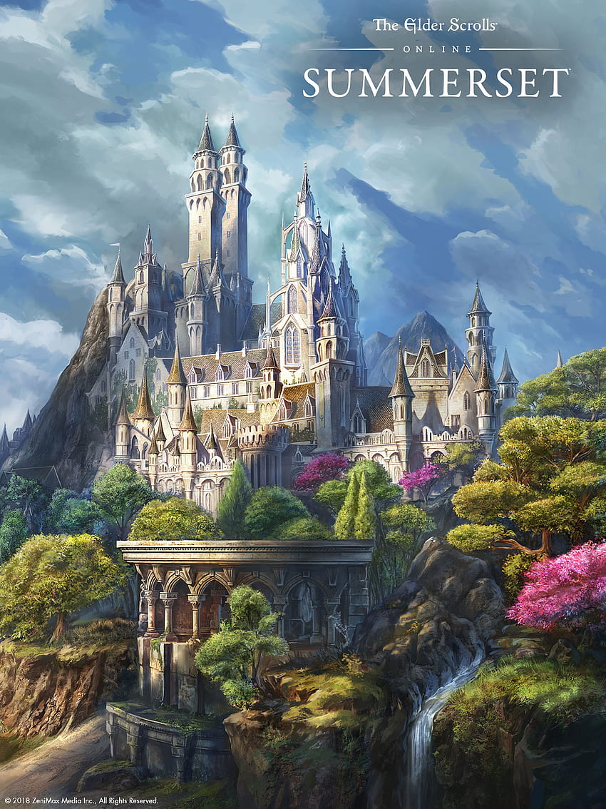 Royal Alinor, Ibukota High Elf - The Elder Scrolls Online, Elven City wallpaper ponsel HD