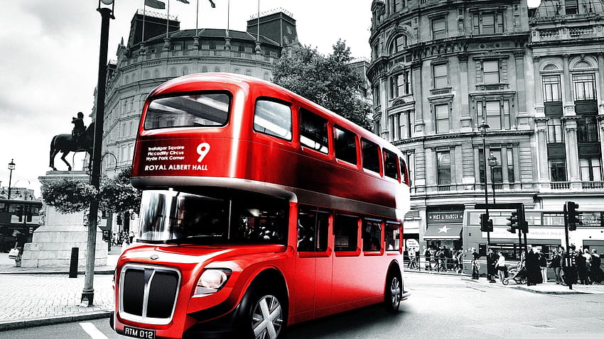 빨간 런던 버스 ❤ for Ultra TV, 귀여운 런던 HD 월페이퍼