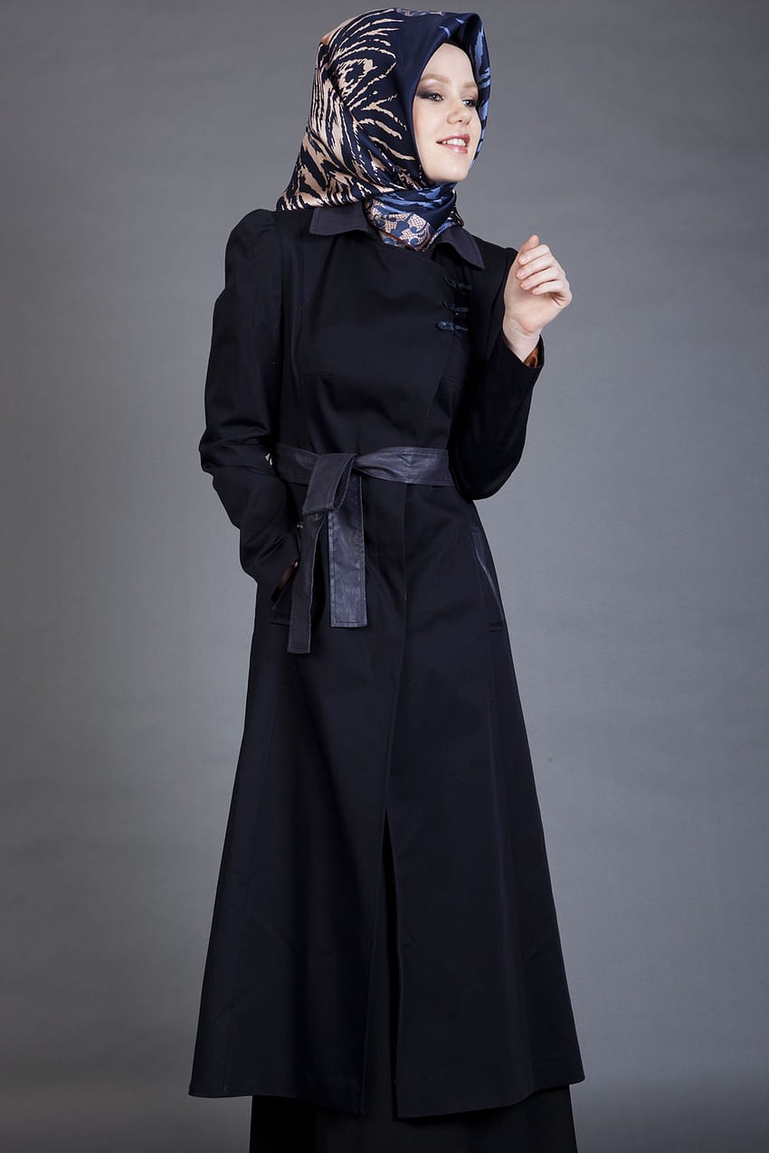 Modern Islamic Clothing Abaya Designs 2014 Dress Collection - Coat