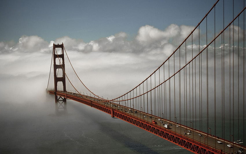 Wieża na moście 1920×1200 Most (39 ). Uroczy. Most Golden Gate, most Golden Gate, most, słynne mosty Tapeta HD