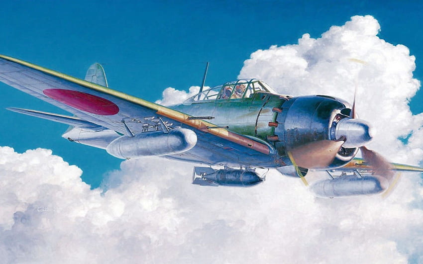 japão segunda guerra mundial zero mitsubishi avião militar militar, japonês WW2 papel de parede HD