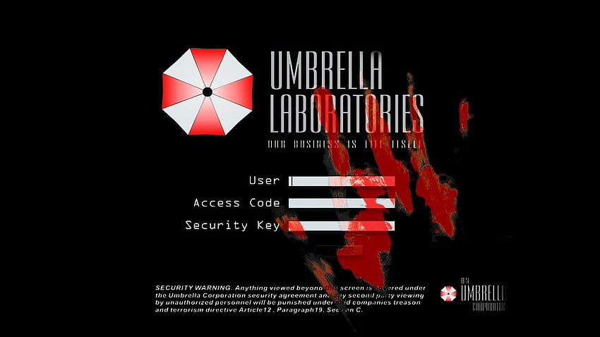 Resident Evil Umbrella Corp วอลล์เปเปอร์ HD