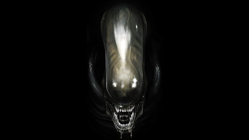 Minimalism Alien Black Style Art Science Fiction Film Sci Fi Sci Monster Monsters ., Minimalist Art Black HD wallpaper