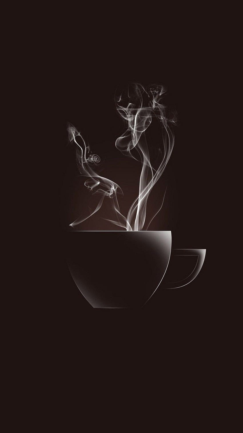 Minimal Hot Coffee Cup Android HD phone wallpaper