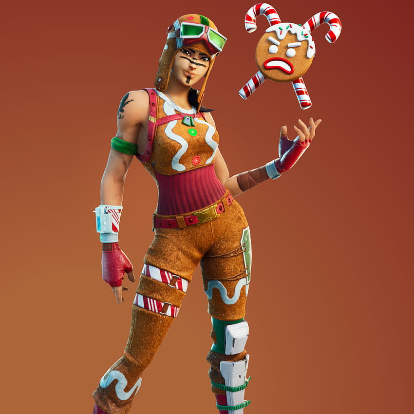 Gingerbread raider outfit fortnite HD wallpapers