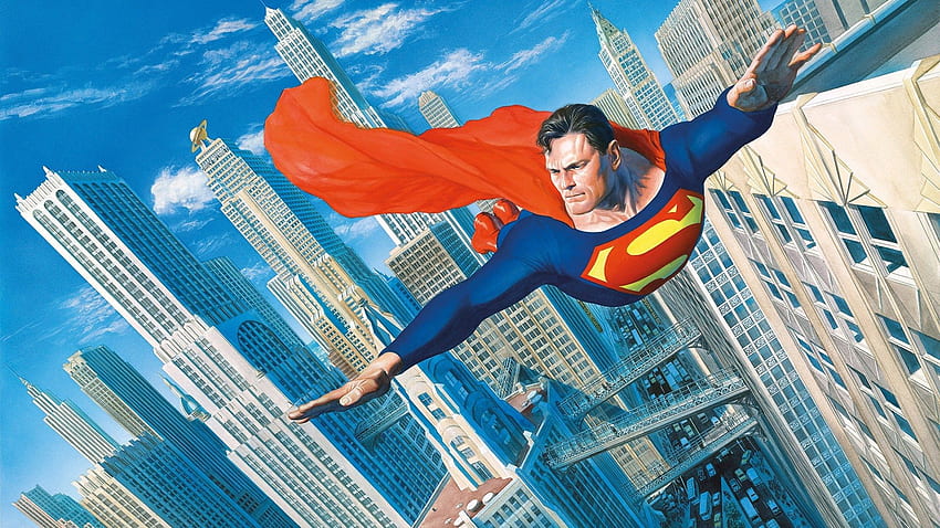 アレックス・ロス、アート、DC、スーパーヒーロー、スーパーマン 高画質の壁紙