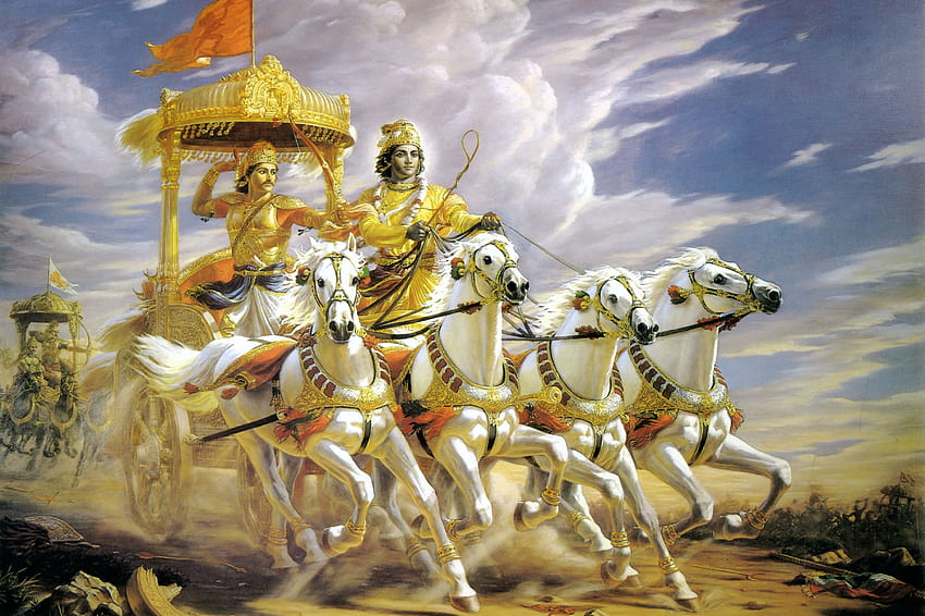 Lord Krishna And Arjuna HD wallpaper