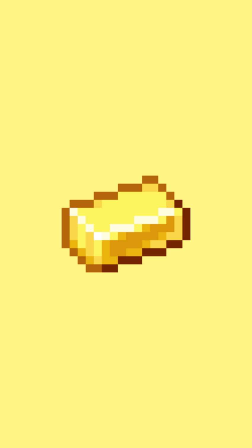 Gold minecraft, symbol, thumb HD phone wallpaper