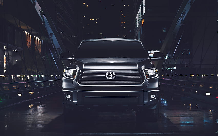 Toyota Tundra Nightshade Crewmax, , front view, 2021 cars, SUVs, 2021 Toyota Tundra, japanese cars, Toyota HD wallpaper