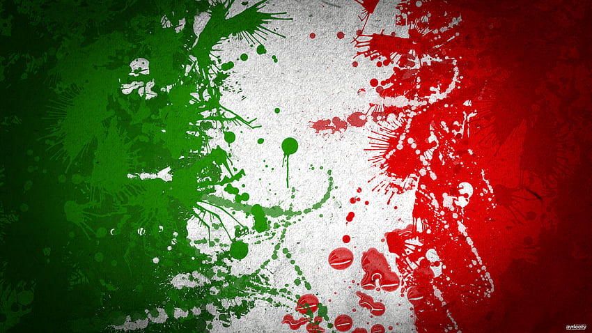 Drapeau abstrait de l'Italie. Design, fierté italienne Fond d'écran HD