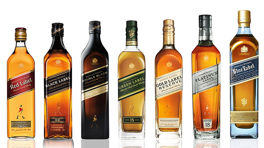 Johnnie Walker Scotch Whisky , - Etichette Johnnie Walker, etichetta nera Sfondo HD