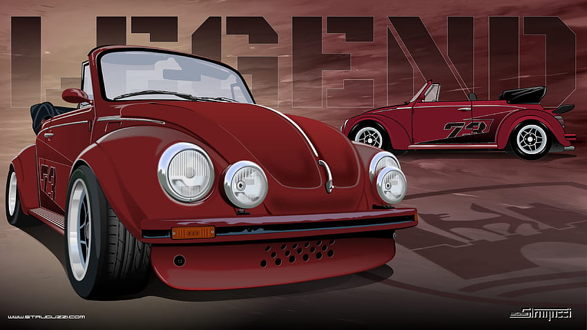 VW Beetle Legend, Cabriolet, Maggiolino, Oldtimer, Raffreddato ad aria, Tuning Sfondo HD