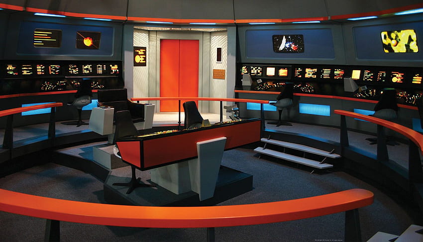 Star Trek Bridge, Spaceship Bridge HD wallpaper