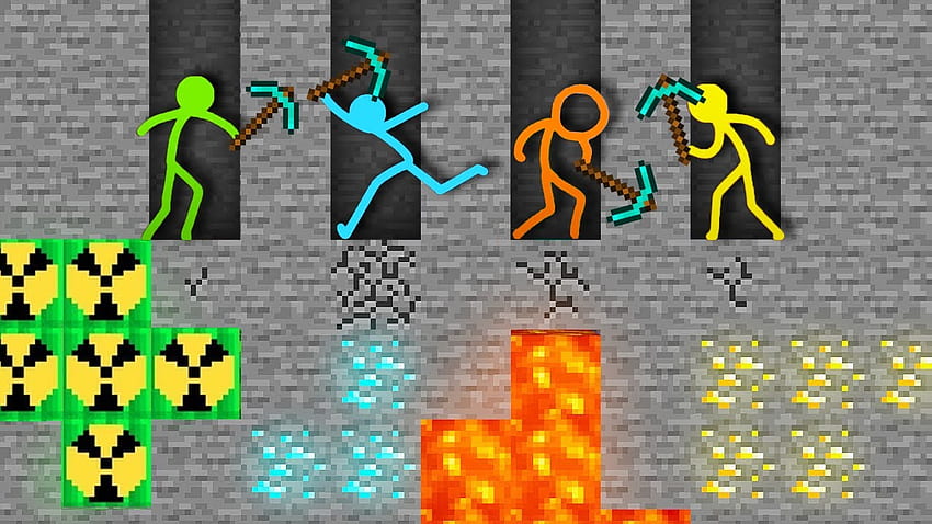 Stickman vs Minecraft Animation Animasi vs Minecraft Stick Man [] para tu móvil y tableta. Explora Alan Becker. Alan Wake, Alan Jackson, Alan Rickman fondo de pantalla