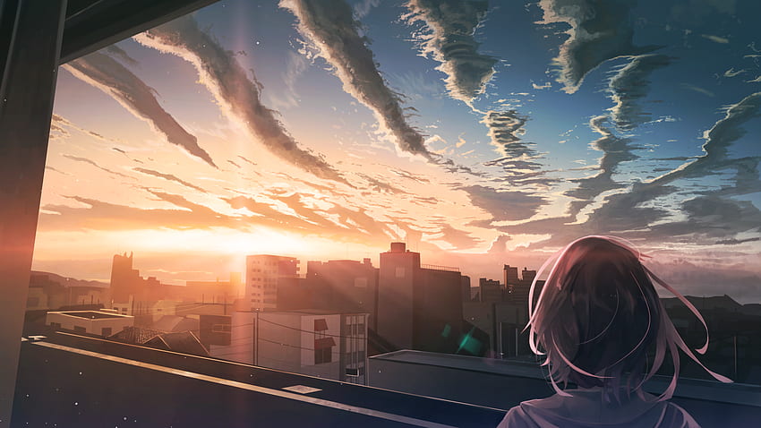 Anime Morgen, Morgenansicht HD-Hintergrundbild