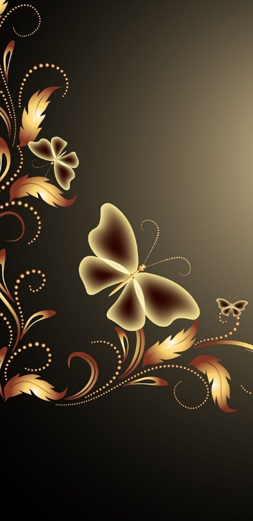 Black And Gold, Black and Gold Butterfly HD phone wallpaper