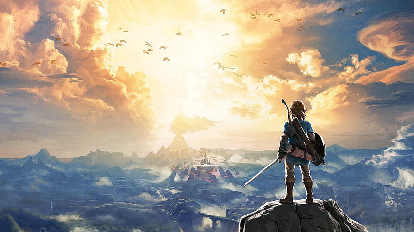The Legend of Zelda Breath of The Wild background, Legend of Zelda Dual Screen HD wallpaper